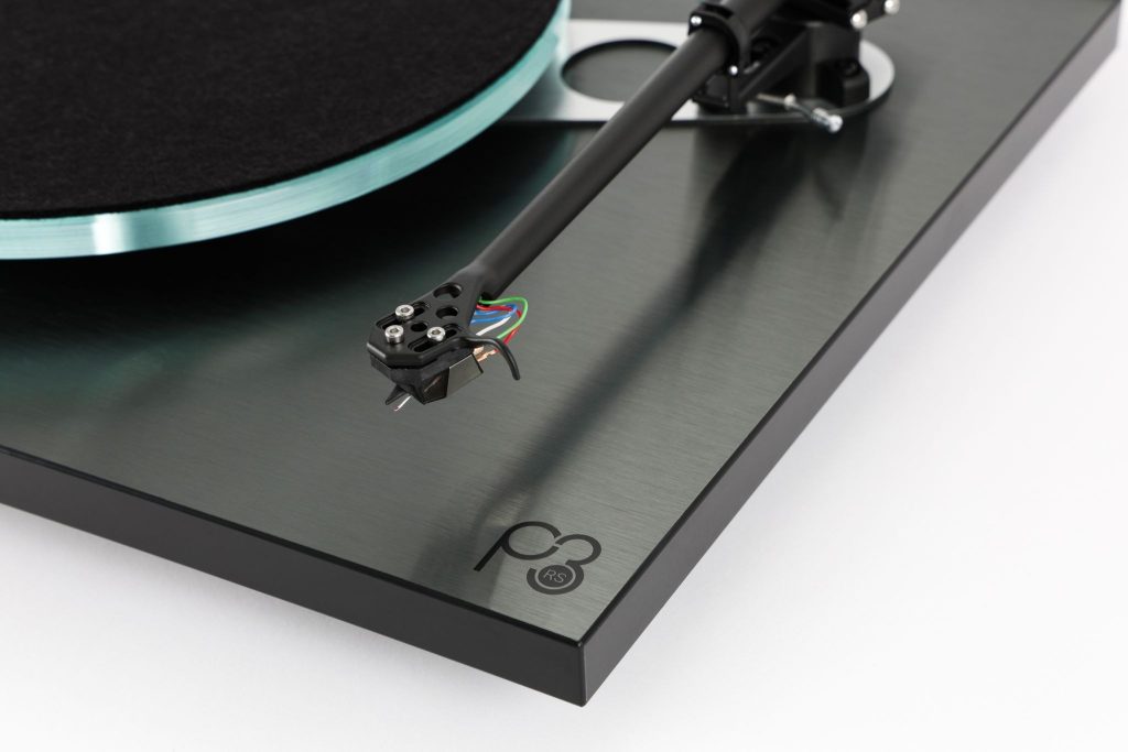 An image featuring the arm of the Rega Planar 3 RS Edition turntable.