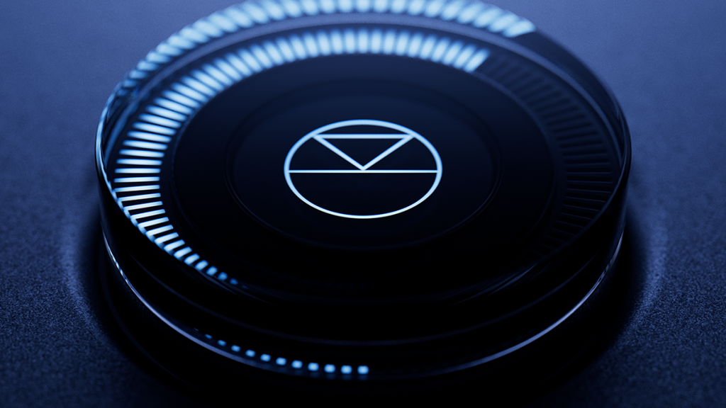 Linn Majik DSM/5 control dial (zoomed in)