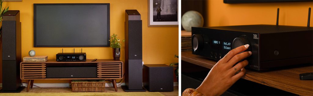 JBL AV Receivers in a home cinema environment