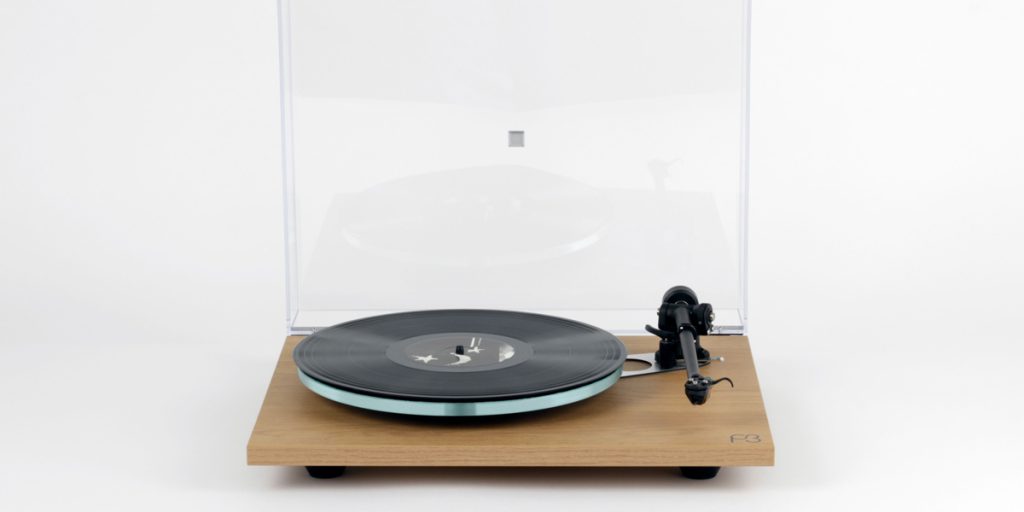 A Rega Planar 3 in Light Oak Finish