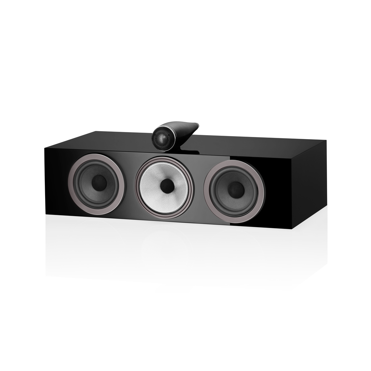 Product image of a Bowers & Wilkins HTM71 S3 Speaker in Gloss Black.