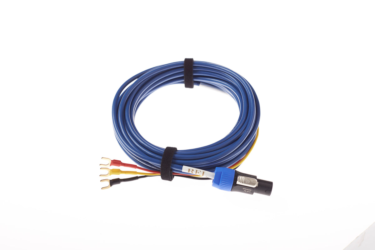 Product Image of the REL Bassline Blue High Level Subwoofer Cable