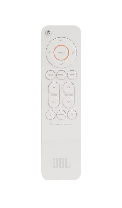 Product Image of the JBL MA510 AV Receiver Remote in White