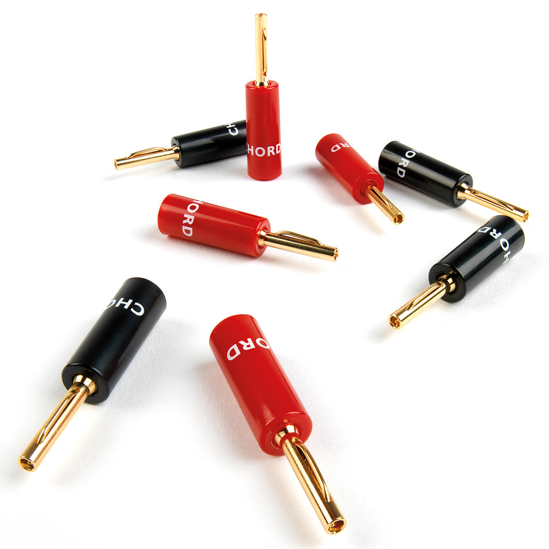 Chord Speaker Plug Termination Kit (Pack of 4 Banana / Z Plugs)
