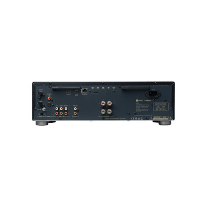 Product Image of the Onkyo Icon A-50 Integrated Amplifier rear panel in Black