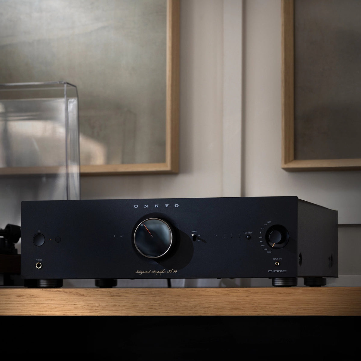 Lifestyle Image of the Onkyo Icon A-50 Integrated Amplifier in Black