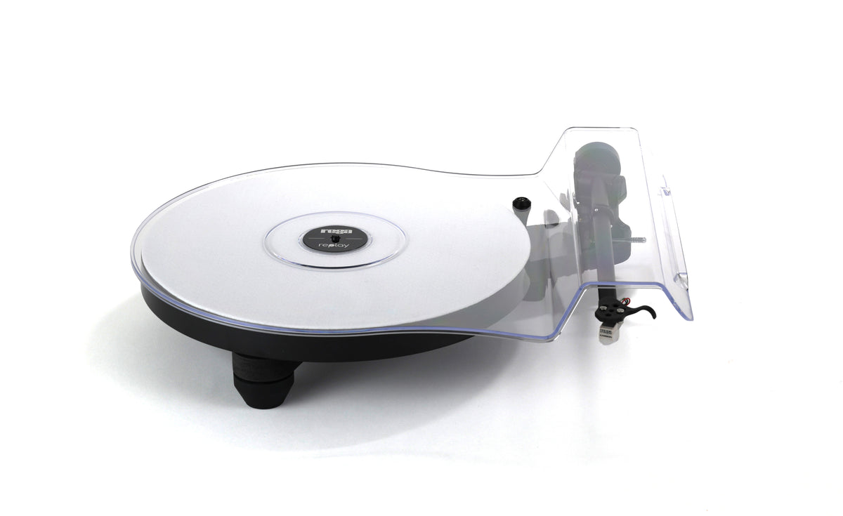 Product Image of the Rega Replay turntable in Black