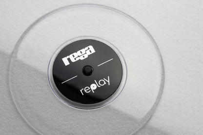 Product Image of the Rega Replay turntable in Black