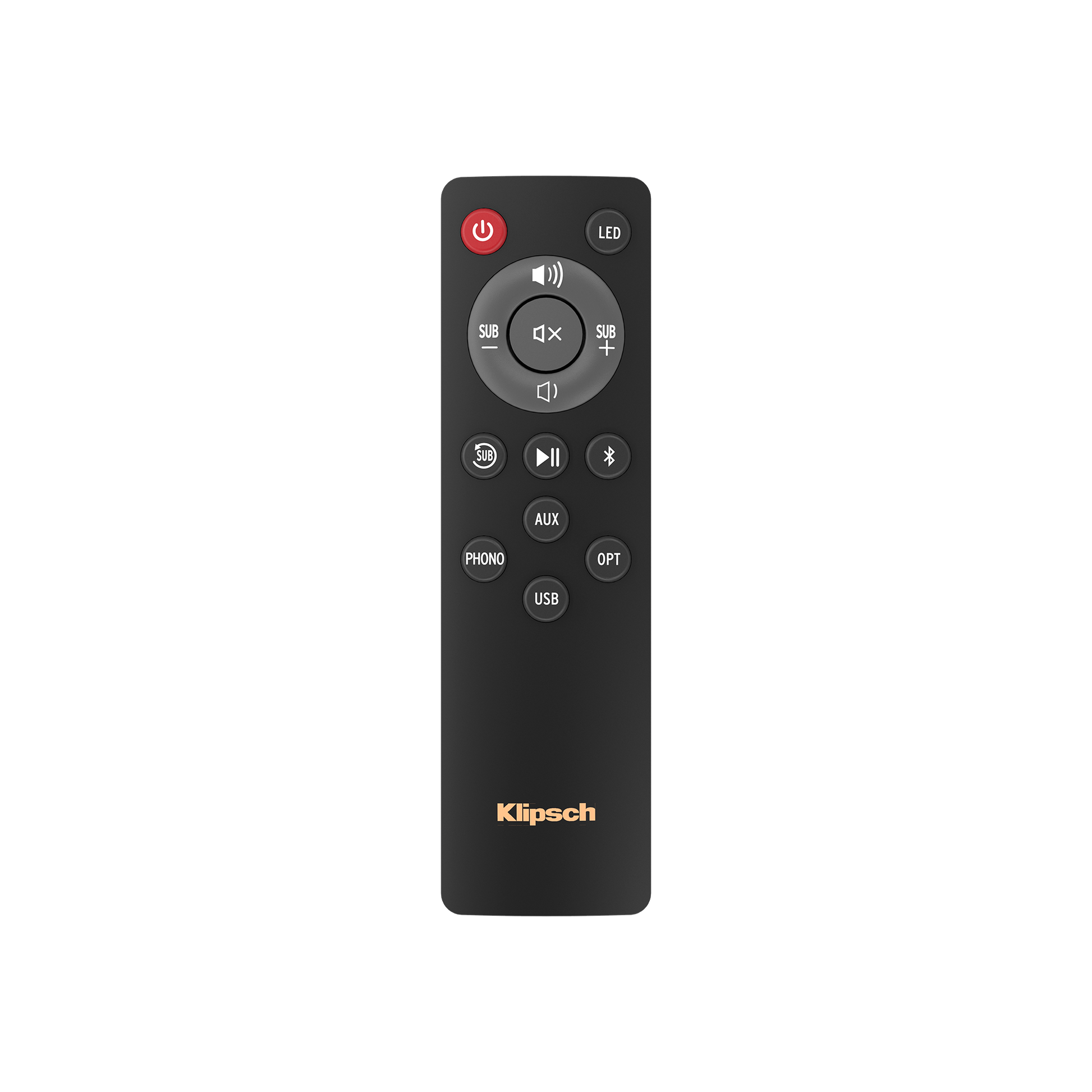 Product Image of the Klipsch R-40PM Powered Bookshelf Speakers Remote